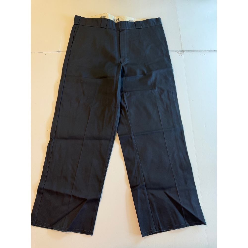 Dickies 874 Original Fit Work Pants Mens 36x27 Dark Navy Blue Straight Leg Twill